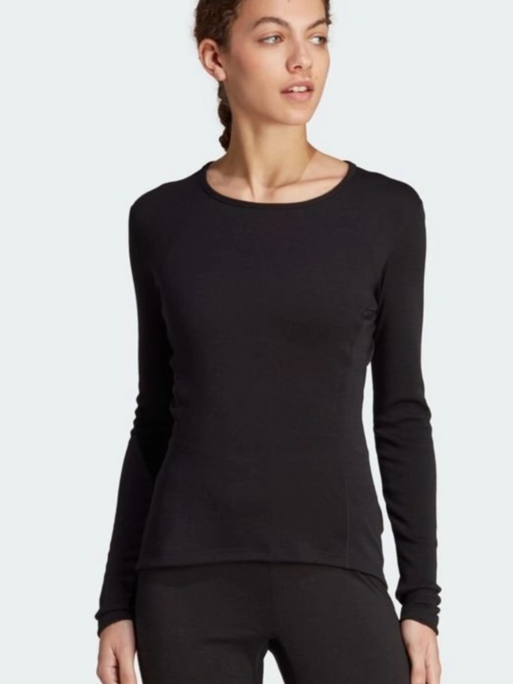 Adidas ClimaLite  Women’s Long-Sleeve  Top - Black